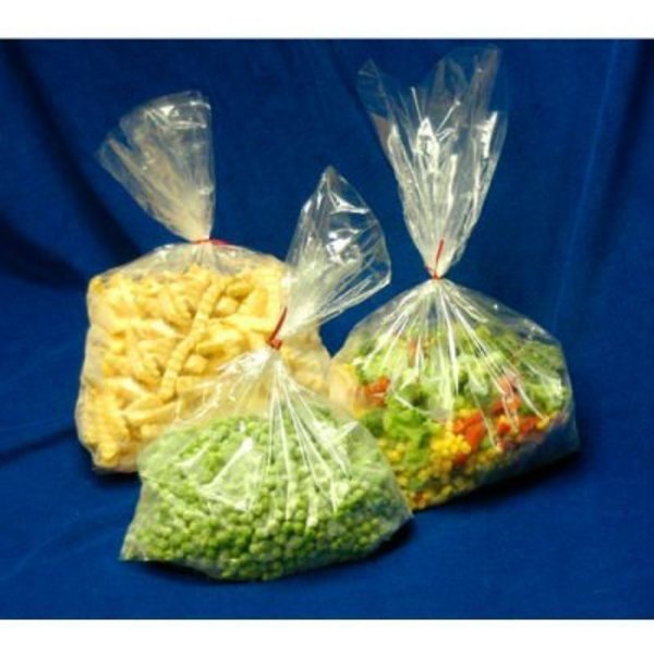 Co Extruded Bottom Gusset Poly Bags, 8"W x 22"L, 1 Mil, Clear, 1000/Pack, Lk Packaging, Mfr#: P10F0822+3BG
