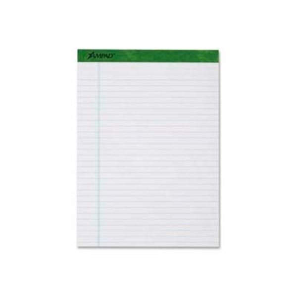 Esselte¬Æ Recycled Legal Pad, 8-1/2" x 11-3/4", Wide Ruled, White, 50 Sheet/Pad, 12 Pads/Pack, Esselte Pendaflex Corp., Mfr#: 20170