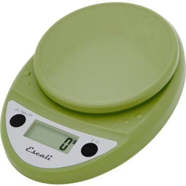 Escali P115TG Primo Compact Digital Scale, 5000 g x 1 g, Green, Escali, Mfr#: P115TG