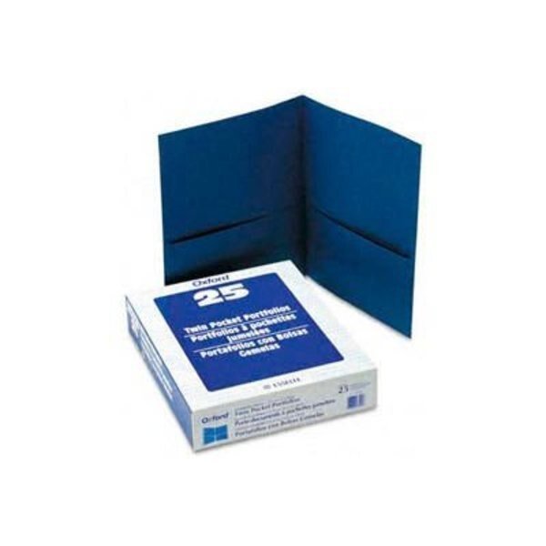 Twin Pocket Leatherette-Grained Portfolios, Royal Blue, 25/Box, Esselte Pendaflex Corp., Mfr#: 57502