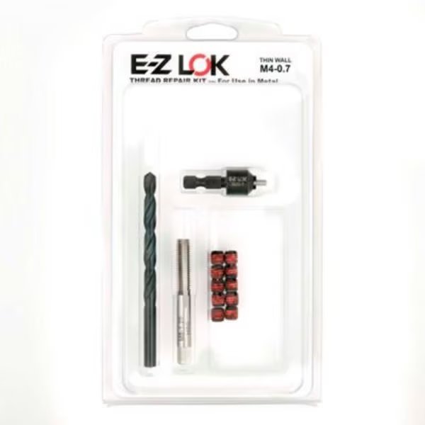 Thread Repair Kit, Self Locking Thread Inserts, M4-0.70x5/16"-18, Steel, E-Z Lok, Mfr#: EZ-310-M4