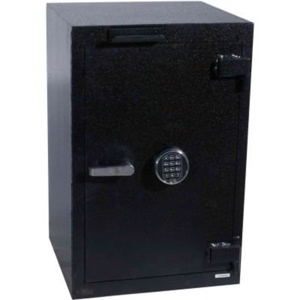 Cennox Drop Drawer Safe B3018WD-FK1SG40 20-1/2"W x 18-3/4"D x 30-1/2"H Electronic Lock Black, Fire King Security Products, Mfr#: B3018WD-FK1SG40