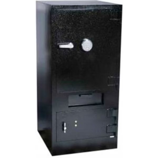 Cennox Mail Box Drop Safe B5325DM-FK1SG40 25"W x 26"D x 53"H Electronic Lock - 9.36 Cu. Ft. Black, Fire King Security Products, Mfr#: B5325DM-FK1SG40