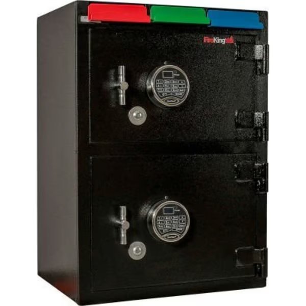 Cennox Drop Drawer Safe CS2820-FK1 20-1/4"W x 16"D x 28"H Electronic Lock - 2.05 Cu. Ft. Black, Fire King Security Products, Mfr#: CS2820-FK1