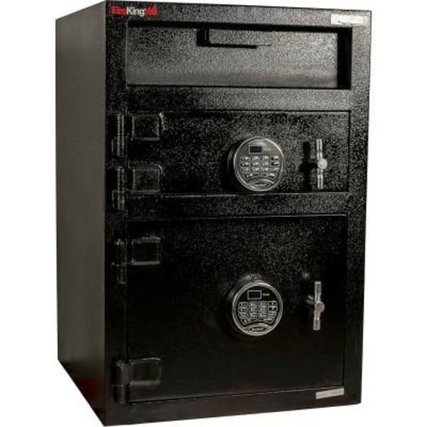 Cennox Mail Box Drop Safe MB3020-FK1 20"W x 20"D x 30"H Electronic Lock 1.35 Cu. Ft. Black, Fire King Security Products, Mfr#: MB3020-FK1