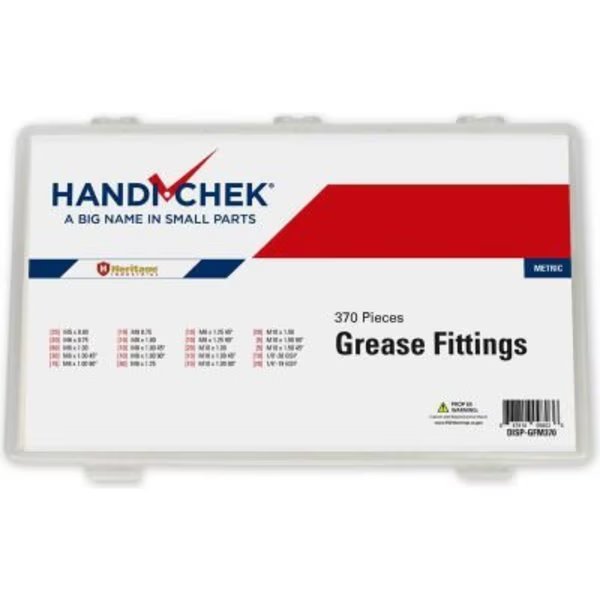Metric Grease Fitting BSP Assortment 370 Piece, Flint Hills Trading, Mfr#: DISP-GFM370