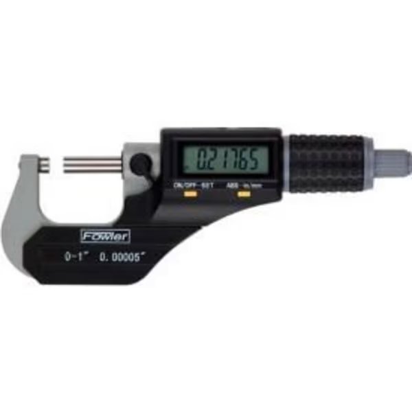 Fowler Xtra Value 0-1"/25.4MM IP54 Digital Micrometer Data Output & Ratchet Stop Thimble, Fowler, Mfr#: 54-870-001-0