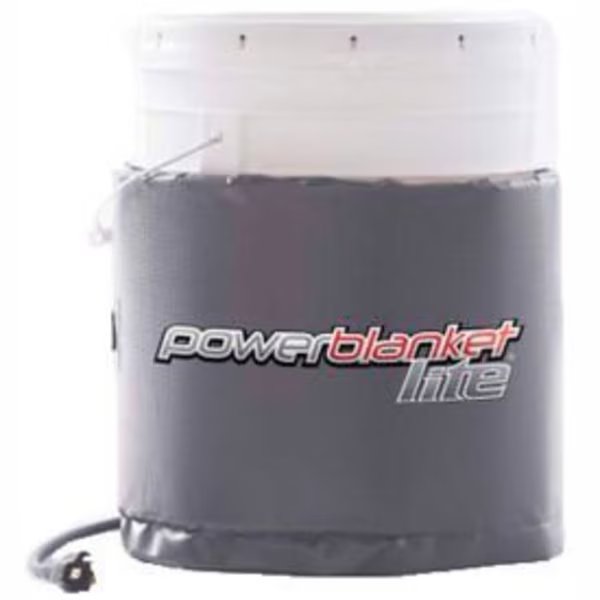 Powerblanket® Lite Insulated Pail Heating Blanket For 5 Gal Pail, 145°F Fixed Temp, 120V, Powerblanket, Mfr#: PBL05
