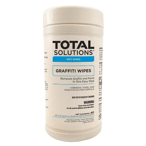 Global Industrial„¢ Graffiti Wipes, 40 Wipes/Canister, 6 Canisters/Case, Global Equipment, Mfr#: 1447GL