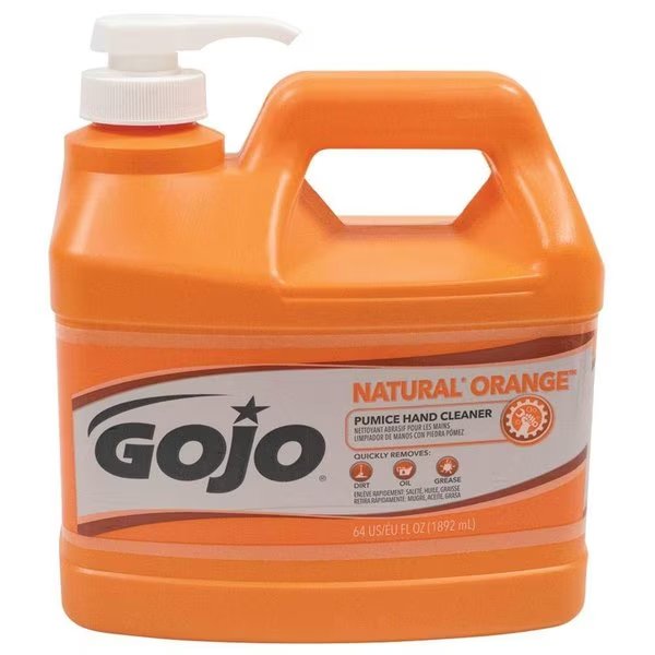Global Industrial„¢ Orange Scrub Heavy Duty Hand Cleaner, Orange Scent, Gallon Pump Bottle-4/Case, Kutol Products, Mfr#: 641450