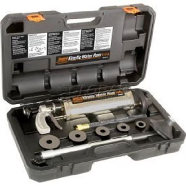 General Wire KR-A-WC Kinetic Water Ram w/ 4" Cone, (5) Plugs, Caulking Hose & Carrying Case, General Wire Spring, Mfr#: KR-A-WC