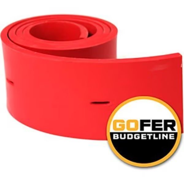 Replacement Squeegee Front - 3/16 Red - (A) For Nobles/Tennant 1011456, Gofer Parts, Mfr#: GSQ1018BLA
