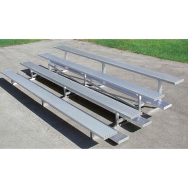 4 Row Universal Low Rise Aluminum Bleacher, 15' Long, Single Footboard, Gt Grandstands By Ultraplay, Mfr#: NB-0415ALRSTD