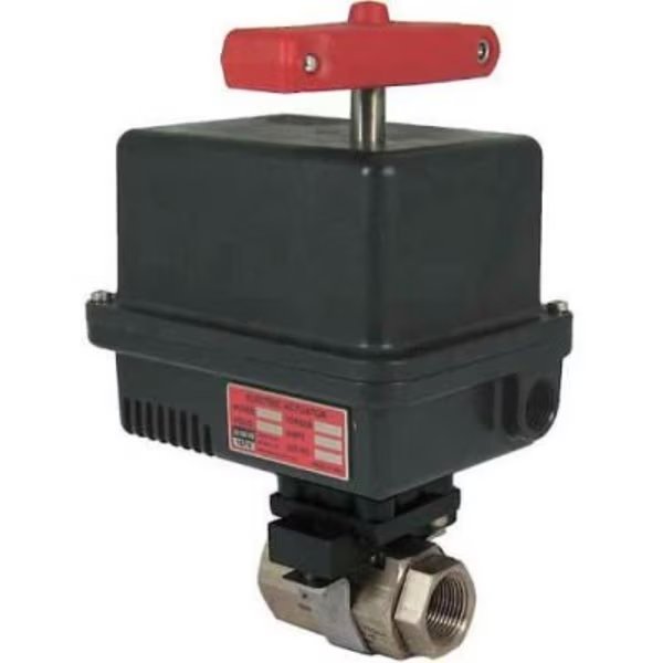 Gemini ValveÂ 316 S/S Barstock Ball Valve W/600 Series 24DC Electric Actuator, 1-1/2", Gemini Valve Sales & Service Inc., Mfr#: 1-1/2 86-6-RT-6-630-24DC-EMK-6-630