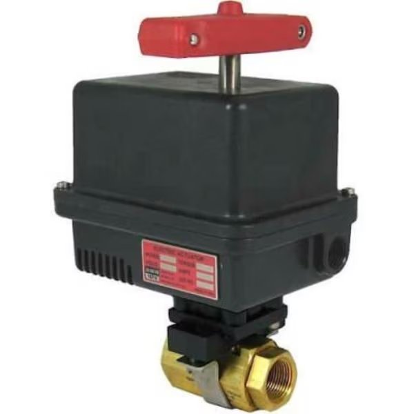 Gemini ValveÂ Brass Barstock Ball Valve W/600 Series 120AC Electric Actuator, 2", Gemini Valve Sales & Service Inc., Mfr#: 2 86-1-RT-6-630-120AC-EMK-7-630