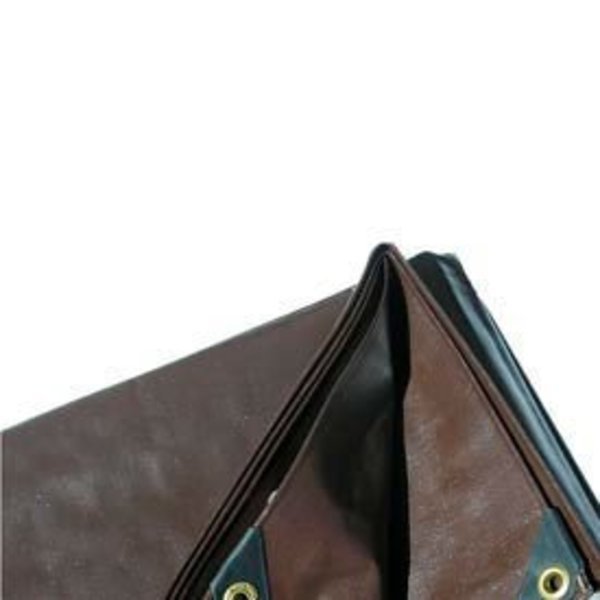 Heavy Duty Tarp, Brown, High-Density Polyethylene, Harpster Of Philipsburg, Mfr#: BR20x40