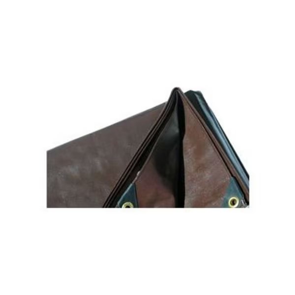 Heavy Duty Tarp, Brown, High-Density Polyethylene, Harpster Of Philipsburg, Mfr#: BR8x10