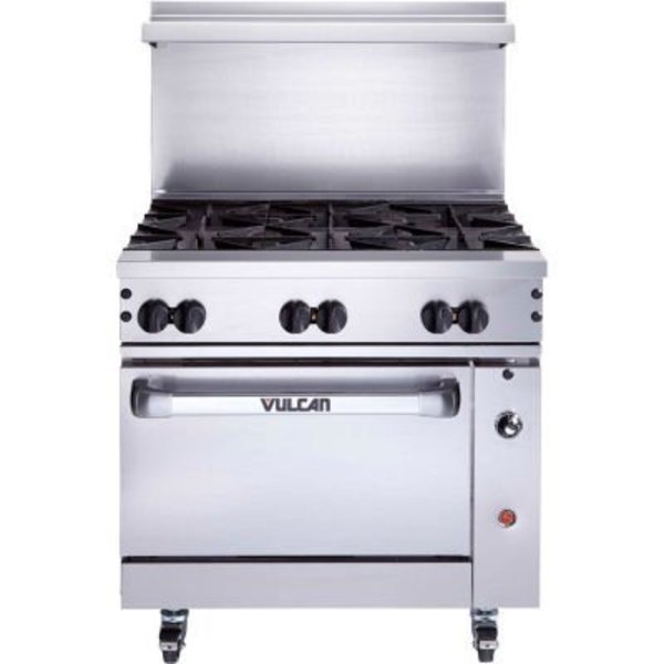 Vulcan 36S-6BP, Endurance Range, Standard Oven, Propane, S/S, 6 Burners, Vulcan Restaurant Equipment, Mfr#: 36S-6BP