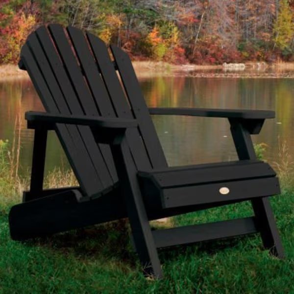 highwood® Hamilton Folding Adirondack Chair, Adult - Black, Highwood Usa, Mfr#: AD-CHL1-BKE