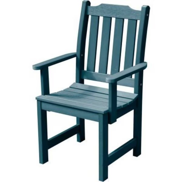 Highwood® Synthetic Wood Dining Chair With Arms, Nantucket Blue, Highwood Usa, Mfr#: AD-CHDL2-NBE