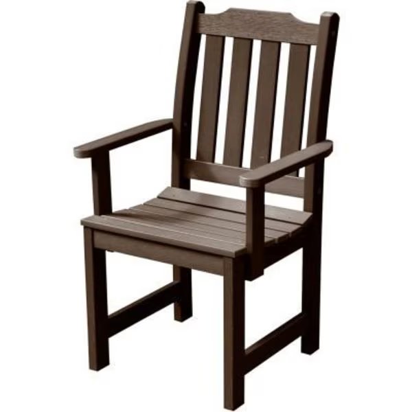 Highwood® Synthetic Wood Dining Chair With Arms, Weathered Acorn, Highwood Usa, Mfr#: AD-CHDL2-ACE