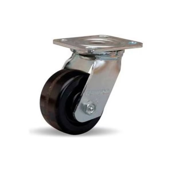 Hamilton® Standard Cold Forged Swivel 4 x 2 Plastex Roller 800 Lb. Caster, Hamilton Casters, Mfr#: S-524-P