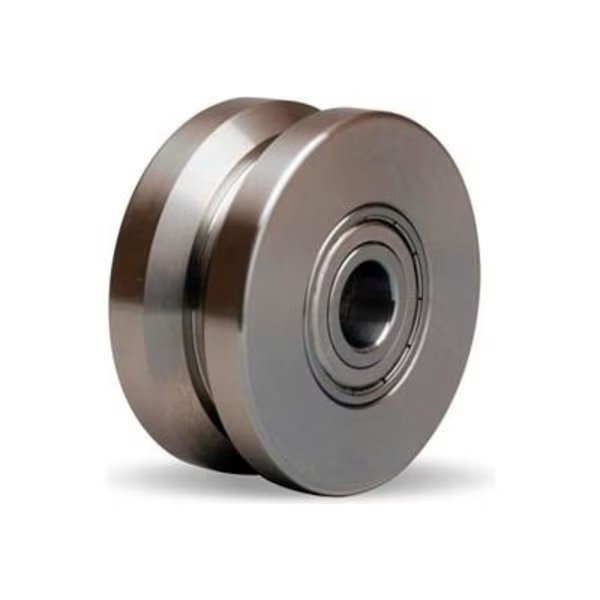 Hamilton® Stainless V-Groove Wheel 3 x 1-3/8 - 1/2" Ball Bearing, Hamilton Casters, Mfr#: W-313-SVB-1/2
