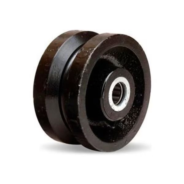 Hamilton® V-Groove Wheel 4 x 2 - 3/4" Roller Bearing, Hamilton Casters, Mfr#: W-420-V-3/4
