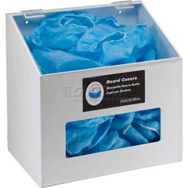 Horizon Mfg. 1-Compartment White Hair Net/Beard Cover/Shoe Cover/Arm Protector Dispenser, Horizon Mfg, Mfr#: 5120-W