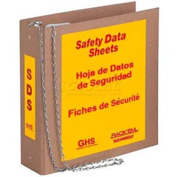 Horizon Mfg. Tri Lingual Eco Friendly SDS Binder, 8652, 3"W Binder, Horizon Mfg, Mfr#: 8652