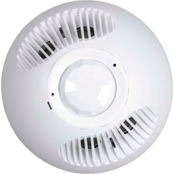 Hubbell OMNI PIR/Ultrasonic Low Voltage Ceiling Sensor with 2000 Sq Ft Range, Off White, Hubbell Lighting, Mfr#: OMNIDT2000