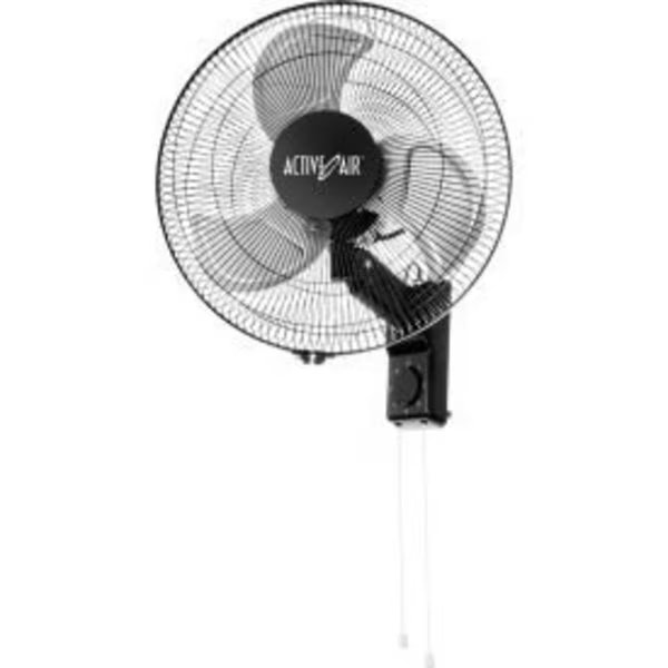 Active Air ACFW16HDB 16" Heavy Duty Metal Wall Mount Fan 3 Speeds 120V 3,180 CFM, Hydrofarm, Mfr#: ACFW16HDB