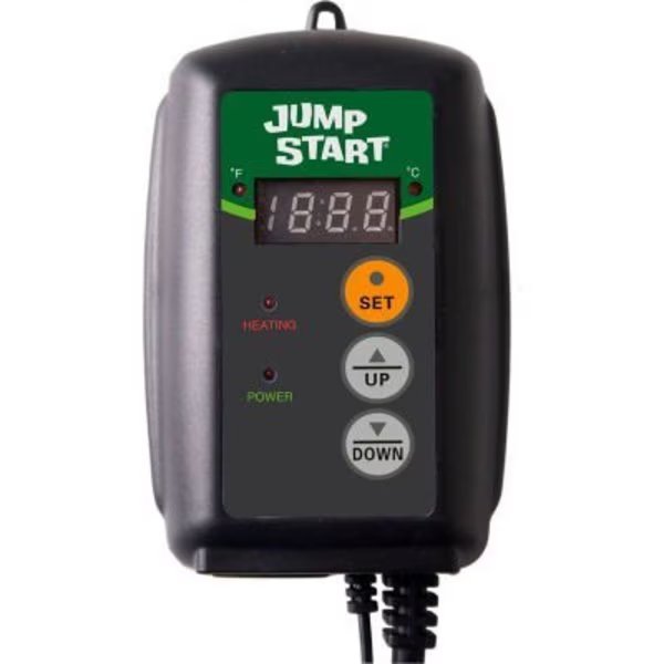 Jump Start MTPRTC Digital Temperature Controller for Hydroponic Seeding Heat Mats 120V, 1000W, Hydrofarm, Mfr#: MTPRTC