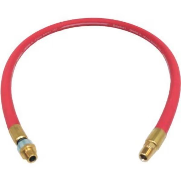 Alliance Hose Rubber Snubber Hose 3/8" x 24" With 1/4" Male & Male Swivel, Alliance Hose & Rubber Co, Mfr#: HZR03830-02-MMS