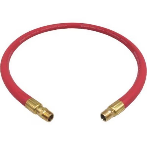 Alliance Hose Rubber Snubber Hose 1/2" x 60" With 3/8" Male by Male Swivel, Alliance Hose & Rubber Co, Mfr#: HZR05030-05-06MMS