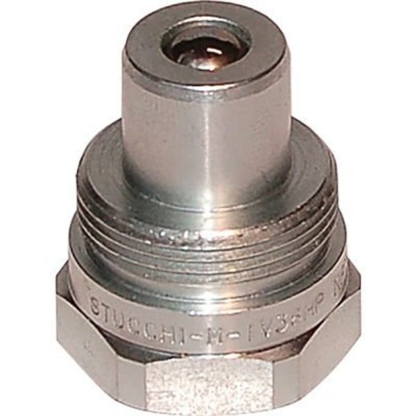 Stucchi 10,000 PSI Hydraulic Jack Quick Coupling, 1/4 Inch Male NPT thread x 1/4 Inch Male Nipple, Alliance Hose & Rubber Co, Mfr#: ST-800201010