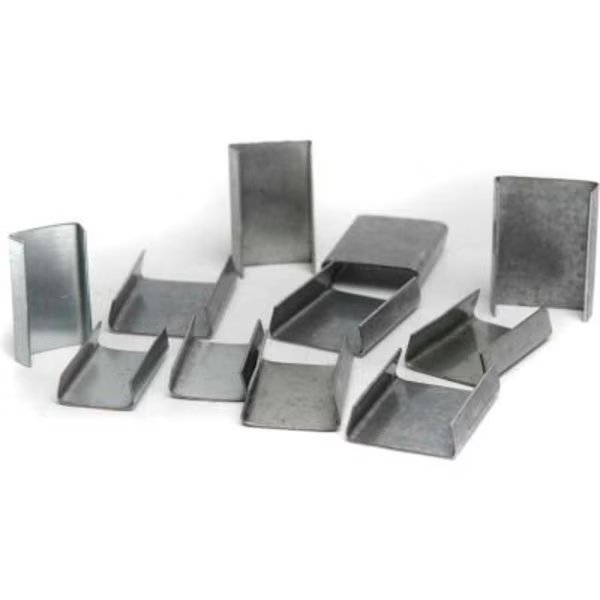 Independent Metal Strap Snap On Steel Strapping Seals, 5/8 Strap Width, Pack of 1000, Independent Metal Strap Co., Mfr#: 501**