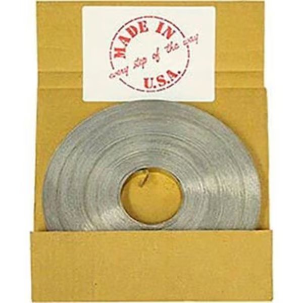 Independent Metal Stainless Steel Strapping w/Self Dispensing Box, 5/8"W x 200'L x 0.020" Thick, Independent Metal Strap Co., Mfr#: 5820-SS