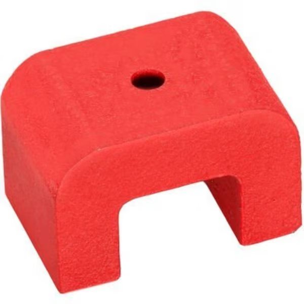 J.W. Winco 62-AN-22 U-Shaped Magnet w/ Thru Hole - .67" Thickness, Steel, J.W. Winco, Mfr#: 62-AN-22