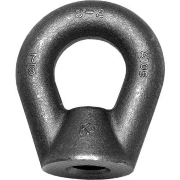 Oval Eye Nut, 7/8"-9 Thread Size, 1-11/32 in Thread Lg, Steel, Galvanized, Ken Forging, Mfr#: EN-9-HD-HDG