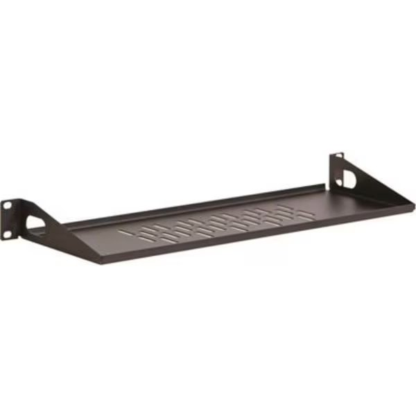 Kendall Howard„¢ 1U 6" Vented Light Duty Rack Shelf, Black, Kendall Howard, Mfr#: LDRS1U6V