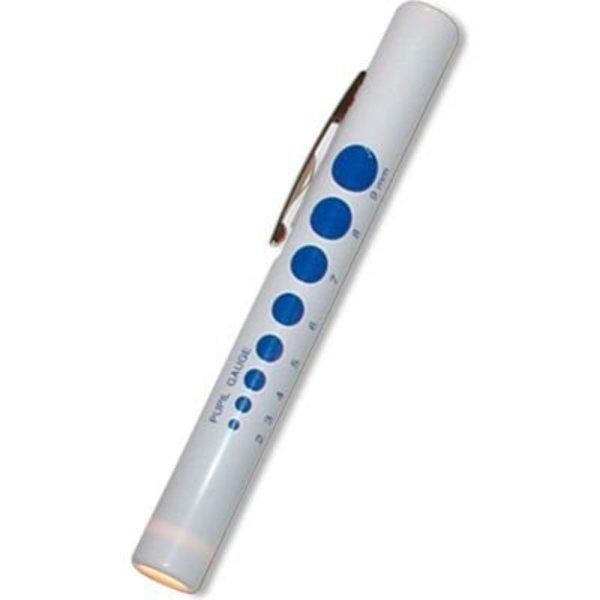 Kemp USA Disposable Penlight, Pupil Guauge-Led, 6 PCS, Kemp Usa, Mfr#: 11-159-DISP