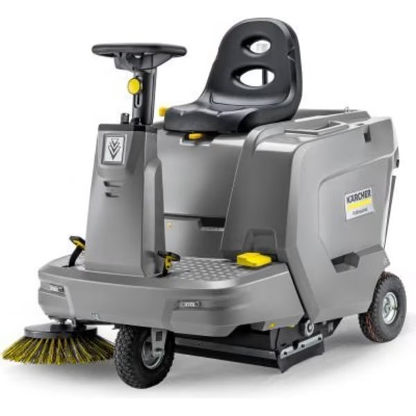 Karcher Ride-On Floor Sweeper, 33-1/2" Cleaning Path, KM85/50 R Bp, 1SB, 24 Volt Wet Cell, Karcher, Mfr#: 9.841-453.0