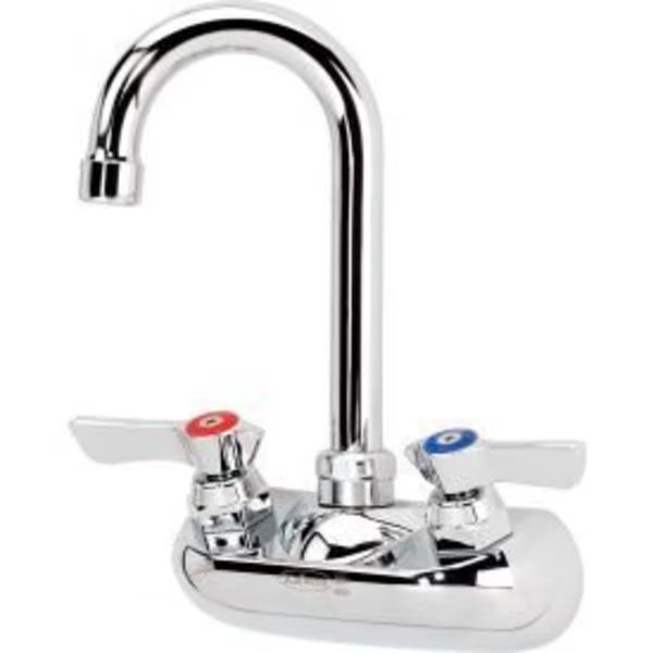 Krowne 10-400L - Silver Series 4" Center Wall Mount Faucet, 3-1/2" Gooseneck Spout, Krowne, Mfr#: 10-400L