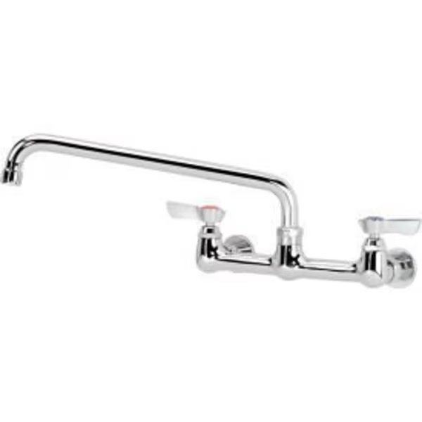 Krowne 12-812L - Silver Series 8" Center Wall Mount Faucet, 12" Spout, Krowne, Mfr#: 12-812L