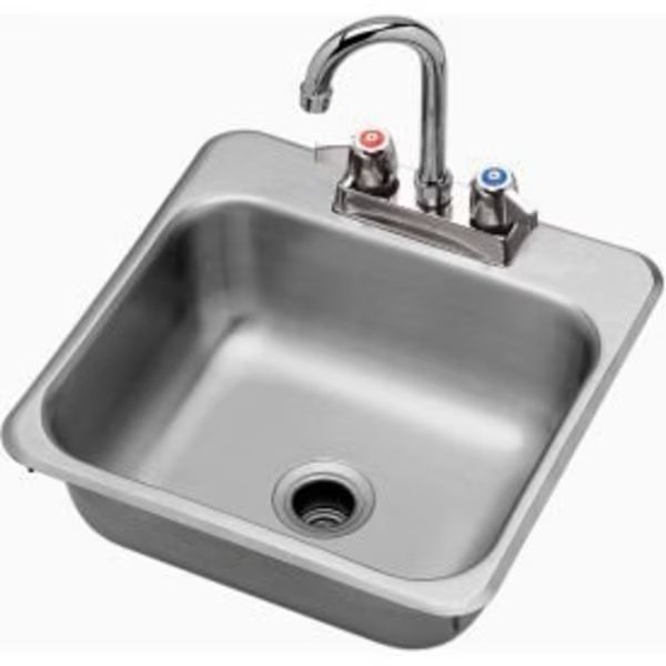 Krowne® HS-1515 Drop-In Hand Sink 15" x 15", Krowne, Mfr#: HS-1515