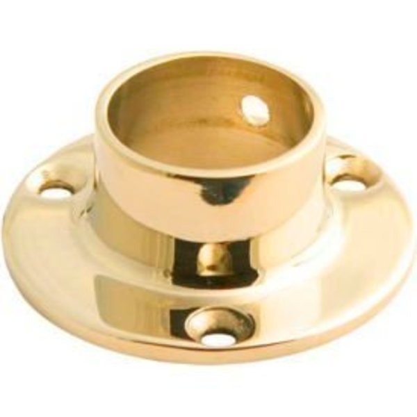 Lavi Industries, Flange, Wall, for 1" Tubing, Polished Brass, Lavi Industries, Mfr#: 00-500/1