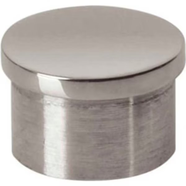 , End Cap, Flush, for 1" Tubing, Polished Stainless Steel, Lavi Industries, Mfr#: 40-600/1