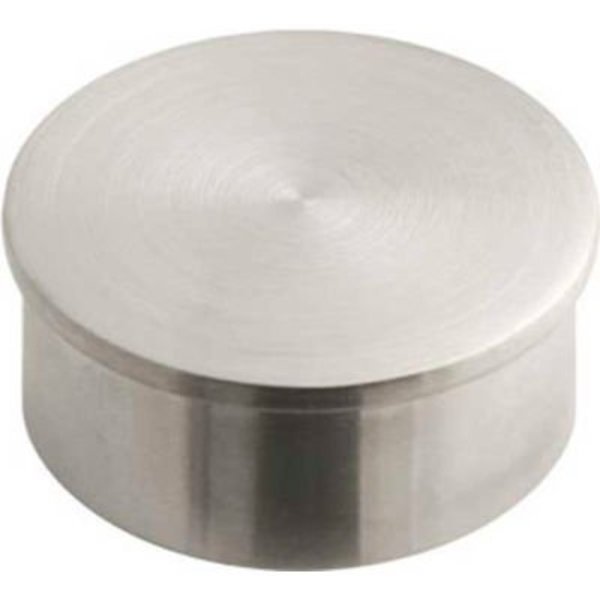 Lavi Industries, End Cap, Flush, for 2" Tubing, Satin Stainless Steel, Lavi Industries, Mfr#: 44-600/2