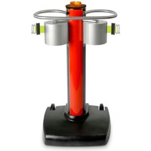 JetTrac Dual Retractable Belt Barrier, 41" Red Post, 65' Neon Yellow Belt/S-Hook, Lavi Industries, Mfr#: 50-5500/RD/FY/S